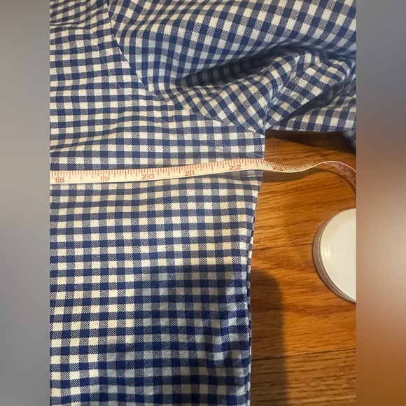 Ralph Lauren Men’s‎ Blue & White Checked Long Sleeve Button Up Med Cotton - Picture 5 of 7